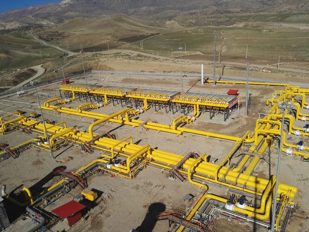 Construction of gas pressure boosting station in Kohdasht