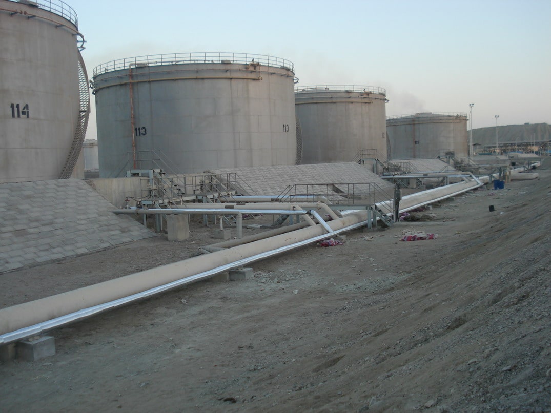 پروژه افزایش ظرفیت انتقال محصولات تقطیر به مخازن و ایزوریسایکل به انبار نفت