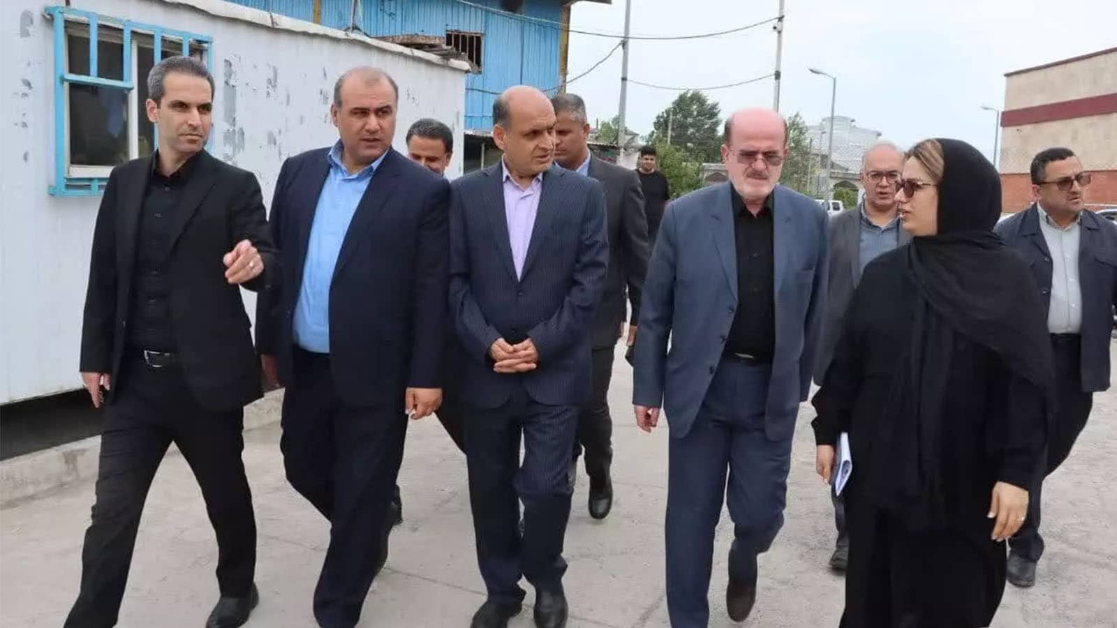 بازدید استاندار محترم گیلان به همراه نماینده مردم لنگرود در مجلس شورای اسلامی و فرماندار شهرستان، از عملیات اجرایی فاز دوم بیمارستان شهید حسین‌پور